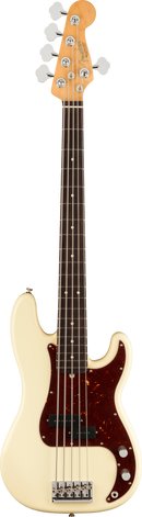 Fender AMERICAN PROFESSIONAL II PRECISION BASS V 5 String Electric Bass Guitar (Olympic White)