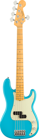 Fender AMERICAN PROFESSIONAL II PRECISION BASS V 5 String Electric Bass Guitar (Miami Blue)