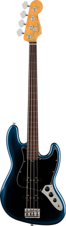 Fender AMERICAN PROFESSIONAL II JAZZ BASS Fretless Electric Bass Guitar (Dark Night)
