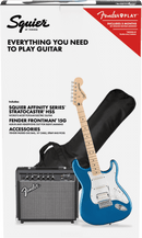Fender SQUER AFFINITY SERIES STRATOCASTER HSS PACK Electric Guitar Pack (Lake Placid Blue)