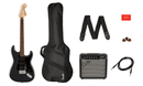 Fender SQUIER AFFINITY SERIES STRATOCASTER HSS PACK Electric Guitar Pack (Charcoal Frost Metallic)