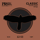 Cordes de guitare acoustique classique PRS 80/20 - Légères .012 - .053
