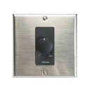 Lowell 150LVCS-DSB Stereo Volume Control Wall Plate (Stainless Steel, Black) - 150W