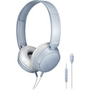 Audio-Technica ATH-S120C On-Ear USB-C Headphones (Blue-Gray)