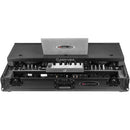 Odyssey FZGSXDJAZWBL Flight Case for AlphaTheta XDJ-AZ with Glide-Style Platform and Roller Wheels (Black)