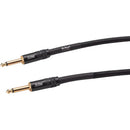 On-Stage OSPRO-ICS-25 Braided Straight 1/4" Male to Straight 1/4" Male Instrument Cable - 25'