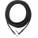 On-Stage OSPRO-ICR-10 Braided Straight 1/4" Male to Right-Angle 1/4" Male Instrument Cable (10')