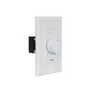 Contrôle de volume mono-volume Lowell 25LVC-DW avec une assiette murale décoratrice de 1 gang (blanc)