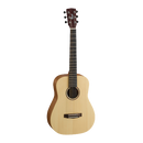 Cort EARTH-MINI-OP Earth Mini - Guitare acoustique Dreadnought à diapason court avec housse de transport - Satin naturel