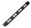 K&M 28308 8 Pre Punched Holes Steel Panel - 1U