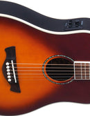 Tagima FERNIE EQ Steel Baby Non-Cutaway Acoustic Guitar (Gloss Cherry Burst)