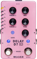 MOOER M722 D7 x2 Pédale de retard stéréo de commutation des pieds x2