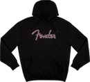 Fender Spaghetti Logo Wavy Checker Hoodie (Pink Checker) - Medium