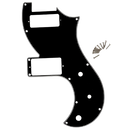 PRS S2 Vela Pickguard (Black/White/Black)