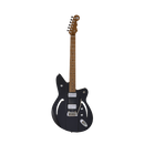Reverend AIRSONIC W Electric Guitar (Midnight Black) (DEMO)