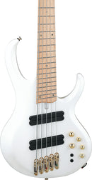 Ibanez BTB605MLMPWM BTB Bass Workshop Basse électrique 5 cordes multiscale (blanc perle mat)