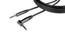 Gator GCWC-INS-03RA Composer Series 1/4" Straight To 1/4" Right Angle Instrument Cable - 3ft