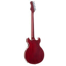 Harmony COMET-TR Comet Semi Hollow Electric Guitar (Transparent Red)