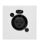 Audac CP45XLFS/W Connection Plate XLR Female (White, Solderless) - 45 x 45mm