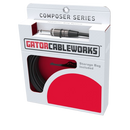Gator GCWC-INS-03RA Composer Series 1/4" Straight To 1/4" Right Angle Instrument Cable - 3ft