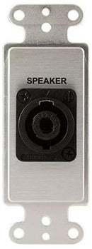 Covid D1124S-CA Neutrik 4 Pole Speakon Wall Plate (Clear Anodisé)