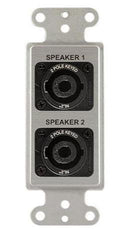 Covid D1223S-CA NeuTRIK 2 POSE SPELONON PLAQUE (Clear Anodisé)