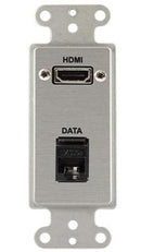 Covid D1227M-CA HDMI Pigtail, RJ45-CAT5 Wall Plate (Clear Anodized)
