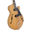 D'Angelico Dadbsshngs Guitare électrique à corps creux (miel en satin)