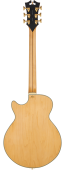 D'Angelico Dadbsshngs Guitare électrique à corps creux (miel en satin)