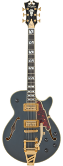 D'Angelico DADSSBW3MTS Bobby Weir 3 Semi Hollow-Body Electric Guitar (Matte Stone)
