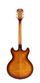 D'Angelico PREMIER DC Semi Hollow Electric Guitar (Dark Iced Tea Burst)