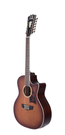 D'Angelico FULTON GRAND AUDITORIUM Guitare acoustique 12 cordes (Natural Burst)