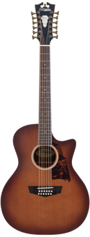 D'Angelico FULTON GRAND AUDITORIUM Guitare acoustique 12 cordes (Natural Burst)