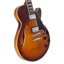 D'Angelico PREMIER SS Guitare électrique semi-creuse (Dark Iced Tea Burst)