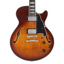 D'Angelico PREMIER SS Guitare électrique semi-creuse (Dark Iced Tea Burst)