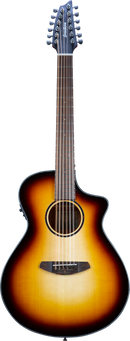 Breedlove DSCN44XCEEUAM Discovery S Concert 12-String CE European Spruce-African Mahogany Acoustic-Electric Guitar (Edge Burst)
