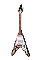 Epiphone Ecjhfvebnh Jimi Hendrix ™ Love Drops Flying V Electric Guitar (Ebony)