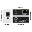 Système récepteur HDMI EHF-205-CA Covid avec plaque murale de l'émetteur HDMI (Clear Anodisé)