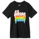 Gibson GTS-RNBW-BLK-SM Rainbow Tee - Small