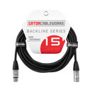 Gator GCWB-XLR-15 Backline Series XLR Microphone Cable - 15ft