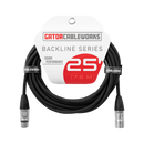 Gator GCWB-XLR-25 Backline Series XLR Microphone Cable - 25ft