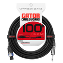 Gator GCWC-SPK-100-1TL Composer Series 1/4" TS To Twist Lock Connector Speaker Cable - 100ft