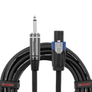 Gator GCWC-SPK-25-1TL Composer Series 1/4" TS To Twist Lock Connector Speaker Cable - 25ft
