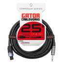 Gator GCWC-SPK-25-1TL Composer Series 1/4" TS To Twist Lock Connector Speaker Cable - 25ft