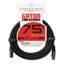 Gator GCWC-XLR-75 Composer Series XLR Microphone Cable - 75ft