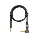 Gator GCWH-INS-03RA Headliner Series 1/4" Straight To 1/4" Right Angle Instrument Cable - 3ft