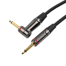Gator GCWH-INS-03RA Headliner Series 1/4" Straight To 1/4" Right Angle Instrument Cable - 3ft