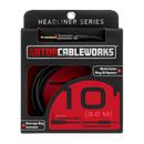 Gator GCWH-INS-10RAQT Headliner Series 1/4" Straight To 1/4" Right Angle Quiet Instrument Cable - 10ft