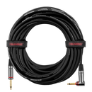 Gator GCWH-INS-10RAQT Headliner Series 1/4" Straight To 1/4" Right Angle Quiet Instrument Cable - 10ft