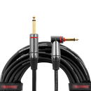 Gator GCWH-INS-30RAQT Headliner Series 1/4" Straight To 1/4" Right Angle Quiet Instrument Cable - 30ft